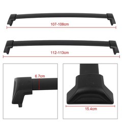 Roof Rack Cross Bar Compatible With Cr-V 2023-2024 2 Cross Bars Black