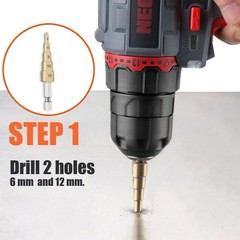 Effortless Metal Cutting Drill Attachment with Extra Punch & Die &ndash; Sheet Nibbler