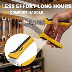 8-Inch Wire Stripper Tool &ndash; Professional Wire Stripping, Cutting & Crimping Plie