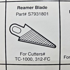 Imperial Reamer Blade & Screw Fits TC-1000, 312-FC USA Made OEM Set Pair