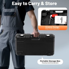 Portable Electric Pipe Threading Machine with Clamp & 6 Interchangeable Dies