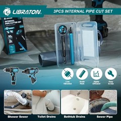 Libraton Inside Pipe Cutter for PVC Pipe, Internal Plastic Cutter Plumbing Tools