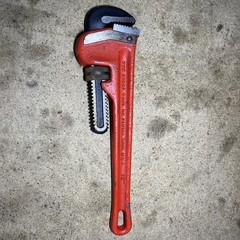 New Old Stock RIDGID 12 Inch Straight Pipe Wrench, Heavy Duty USA Made