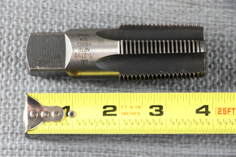 OSG 1-11-1/2 NPTF HSSG Pipe TAP 5 FLUTE 2514 JAPAN