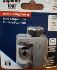 Superior Tool 7/8 in. Mini Tube Cutter Black/Gray 35078