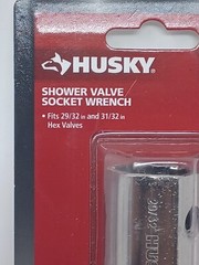 Husky Shower Valve Deep Socket Wrench 1003 002 228, Size 29/32 & 31/32 (P)