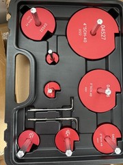 Pipe Die Set SCH40 for CPVC ABS PVC Pipe, 1&ndash;4 in, Carrying Case, Allen Wrenches