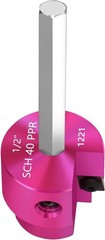Aluminum 1/2-Inch PVC Pipe Reamer with Hex Shaft &ndash; Perfect for Schedule 40 Pipes