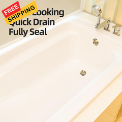 Sogmeter Brushed Gold Tub Drain Kit with Hair Catcher, Premium