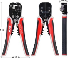 WG-014 Automatic Wire Stripper Tool for AWG 10-24, 3 in 1 with Cutters & Crimper