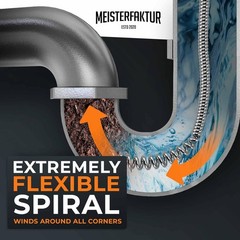 drain snake 3.0 [100 FT] &ndash; extremely long &ndash; Ideal plumbing snake for heavy & &hellip;