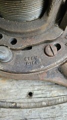 ANTIQUE RIDGID TOOL CO NO.65-R RIGID 1&Prime; TO 2&Prime; RATCHET PIPE THREADER