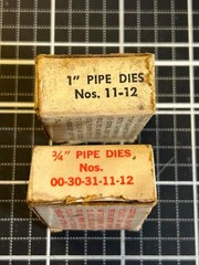 Lot of Vintage Toledo-Beaver Pipe Dies See Description for the Details NOS