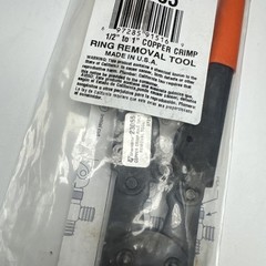 PEX Crimp Ring Removal Tool, 1/2 inch to 1 inch Copper Crimp Rings Orange #23055