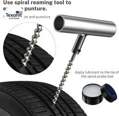 Flat Tire Repair Kit with Plug 68 Pcs for Car, Motorcycle, ATV, Jeep, Truck, Tra