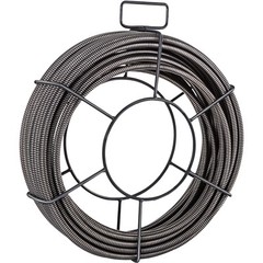 VEVOR Drain Cable Sewer Cable 75Ft 1/2In Drain Cleaning Cable Auger Snake Pipe