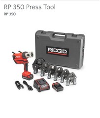 RIDGID RP 350 PRESS TOOL KIT &ndash; 1/2&Prime;-2&Prime; JAWS, 2 BATTERIES, CHARGER