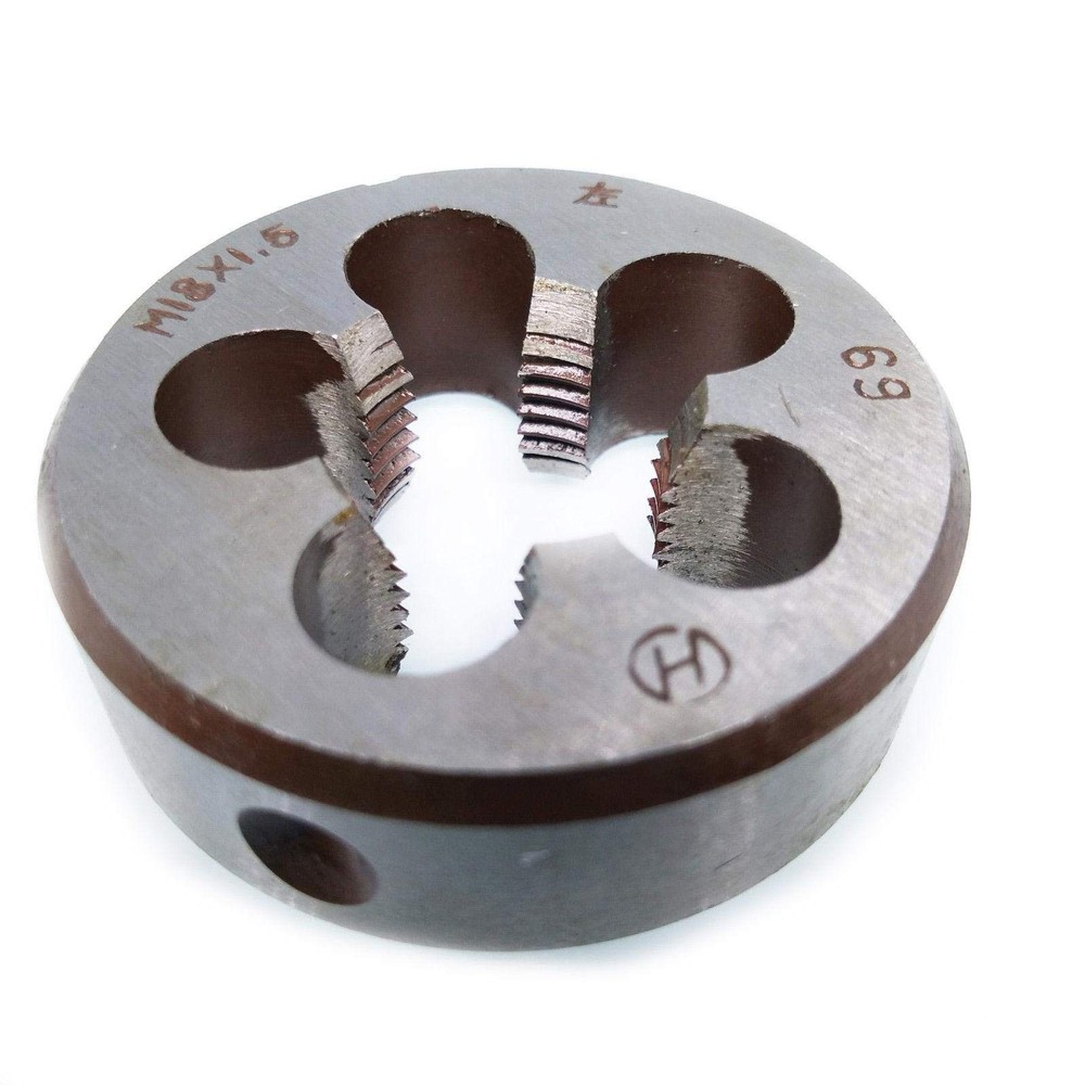 M18x1.5 Metric Die Left Hand Thread HSS 18mm Tool 1.5mm Pitch