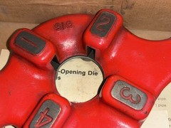 RIDGID 515 Quick-Open 1/8 &ndash; 3/4&rdquo; Dual Die Pipe Threading Head #515