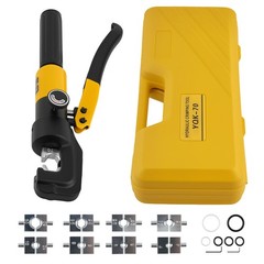 Hydraulic Crimper Crimping Tool Wire Battery Cable Lug Terminal 10 Ton