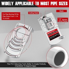 Deburring Tool for PVC Pipe, Plumbing Tools, Professional Plastic Pipe Deburr&hellip;