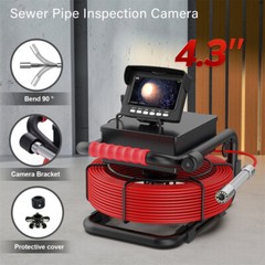 MAOTEWANG Sewer Camera HD Drain 4.3&Prime; LCD Monitor 1000 TVL Pipe Inspection Camera