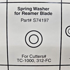 Imperial S74197 Soft Copper Cutter Wheel Spring Washer Fits TC-1000 312-FC USA