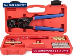 iCrimp PEX Clamp Tool PEX Fitting Kit for Cinch and Removal 3/8-in, 1/2-in, 3/4-