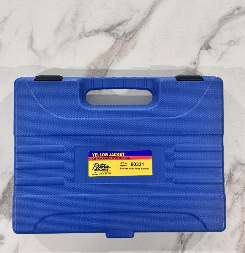 Yellow Jacket 60331 Manual Ratchet Tube Bender Kit 1/4&rdquo;-7/8&rdquo; w/ Case & Manual