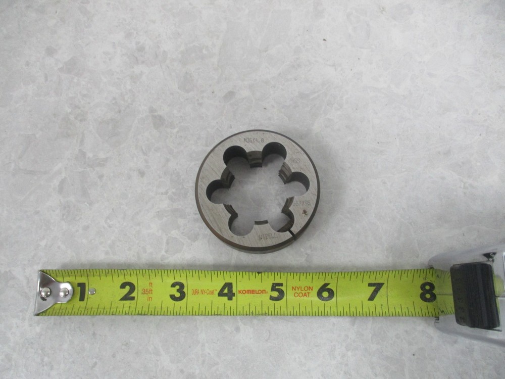 WIDELL M36X4.0 HSS HEX THREADING DIE 2-1/2 DIA, XA0556