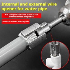 Integrated Internal External Pipe ThreadingTool PVC Pipe Threader Kit 2pc/set