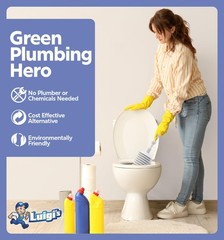 Luigi&rsquo;s Toilet Plunger &ndash; Unclogger Plungers for Grey Plunger, Gray