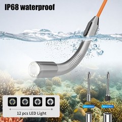 Sewer Camera 20X Image Enlarge Drain Pipeline Industrial Endoscope 7inch DVR/30M