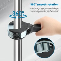 Ratcheting Tubing Cutter,2in1 Close Quarters Tube Compact Cutter,One-Hand Ope&hellip;