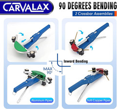 CARVALAX Blue Pipe Tube Bender Set, No Reverse, for 1/4&rdquo; to 7/8&rdquo; O.D | Lite