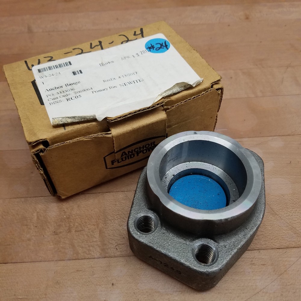 Anchor Fluid Power W3-24-24 4-Bolt Flange Pipe Socket, 48mm Bore &ndash; 38mm Bore