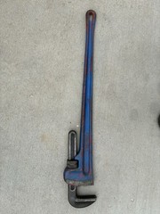 RIDGID Heavy Duty Straight Pipe Wrench 48 in Steel, 6 in Pipe Capacity