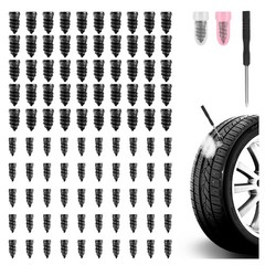 100PCS Tire Repair Kit with Tools for Emergency Flat Tire Fixes