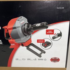 NEW Ridgid K-46 Cordless Sinksnake Kit With 18V Lithium Ion Battery And Charger