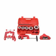 Pipe Threader Ratchet Type Set 5 Dies 1/2&Prime; Up to 2&Prime; Pipe Cutter Threading Tool