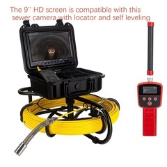 Ultra HD 9&Prime; Sewer Camera with 16GB DVR &ndash; Pipe Inspection Borescope Accessory