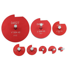 8PCS PVC Pipe Reamer Tool Kit Socket Saver for SCH 40 ABS CPVC Fitting 1/2&Prime;-4&Prime;