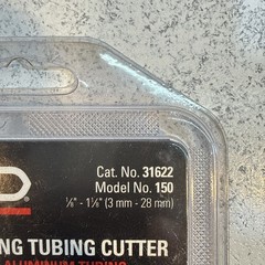 RIGID 150 Tubing Cutter Constant Swing, 1/8-inch to 1-1/8-inch Tube Cutter