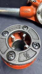RIDGID 12-R Manual Ratcheting Pipe Threader Set 1/2 3/4 1 1-1/4 NPT Tested