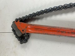RIDGID C-14 chain pipe wrench heavy duty plumbing tool USA Made
