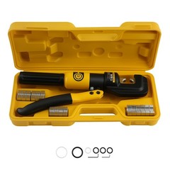 Wire Terminal Crimper Tool Kit with 9 Dies 12AWG-2/0AWG for Electrical Cable