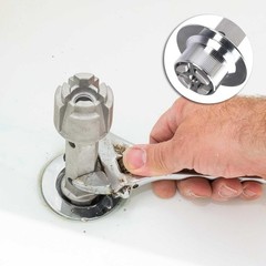 Professional-Grade Tub Drain Removal Tool &ndash; 6 Inch Heavy-Duty Aluminum Wrench