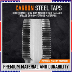 Professional 5 Piece NPT Pipe Tap Set Carbon Steel NPT Thread Forming