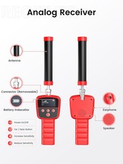 512Hz Pipe Locators Receiver, Underground Pipe Sewer Inspection Drain Locator wi