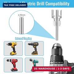 5 pcs Integrated Internal & External Pipe Threading Tool Kit with 1/2&Prime; 3/4&Prime; 1&Prime; D
